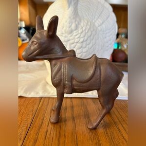 VINTAGE Cast Iron Donkey or Mule “Still Bank”